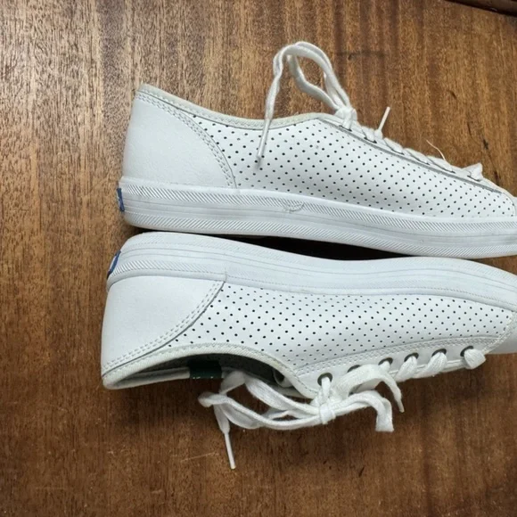 Keds, Woman, Casual Shoes, White, Size 6, Fake leather, Lace Up, Ortholite.! - Picture 3 of 8